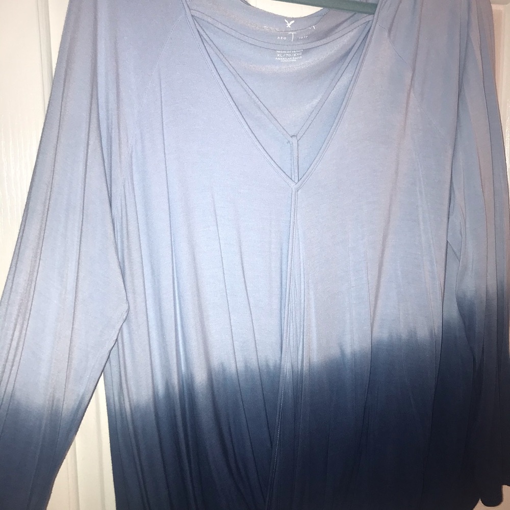 Blue Ombré American Eagle Shirt